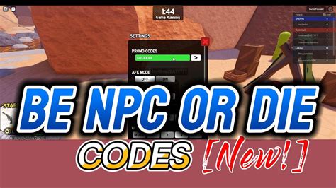 npcs code|Be NPC or Die Codes (June 2024) .